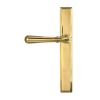 Polished Brass Newbury Slimline Lever Espag. Latch Set