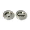 Satin Marine SS (316) 75mm Plain Round Pull - Privacy Set