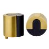 Zoo Hardware Door Stop Floor Mounted - Large Round - 40mm dia - PVD Satin Brass