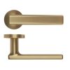 Zoo Hardware Frigo Lever On Round Rose - Antique Brass