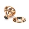 Polished Bronze Hammered Mushroom Cabinet Knob 38mm