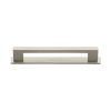 Heritage Brass Cabinet Pull Metro Design with Plate 128mm CTC Satin Nickel Finish