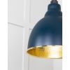 Hammered Brass Brindley Pendant in Dusk