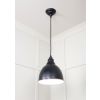 White Gloss Brindley Pendant in Elan Black