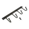 Iron Coat hook Twisted 4 leg - Pewter