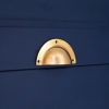 Crescent Cup Pull Polished Brass