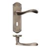 Zoo Hardware Project Asti lever on lock backplate - Bronze
