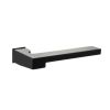 Forme Ginevra Lever Door Handle on Concealed Square Rose - Matt Black (Pair)