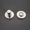 Hammered Knurlmond Thumb Turn & Release Polished Nickel