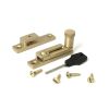 Satin Brass Brompton Quadrant Fastener - Narrow