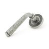 Pewter Avon Round Lever on Rose Set (Beehive)