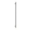 Matt Black SS (316) 1.5m Offset T Bar Handle Secret Fix 32mm Ø