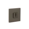 Tupai Rapido 5S Line WC Turn on 5mm Slimline Round Rose (bolt through fixing only) - Titanium