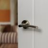 STATUS Indiana Lever Door Handle on Round Rose - Antique Brass (Pair)