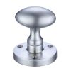 Zoo Hardware Zoo Oval Mortice Knob 60.5mm rose dia - Satin
