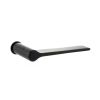 Millhouse Brass Brindley Lever Door Handle on Concealed Round Rose - Matt Black (Pair)