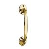 Jedo Bow Shape Pull Handles 152mm Polished Brass - By Frelan Hardware - JV96APB