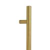 Aged Brass (316) 0.9m T Bar Handle Bolt Fix 32mm Ø