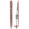 Zoo Hardware Lever action flush bolt - 20 x 200mm - radius - Tuscan Rose Gold