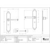 Beeswax Gothic Lever Bathroom Set