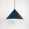 Hammered Nickel Hockley Pendant in Dusk