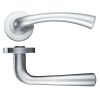 Zoo Hardware Florence lever on round rose - Satin Chrome