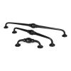 Black 13½" Hammered D Handle