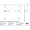 Black Tudor Lever Lock Set