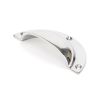 Polished Chrome 4" Plain Drawer Pull