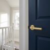 Complete Classic Door Handle Pack - Heavy Duty Latch - Satin Brass - 102mm / 4-inch Hinges - JE-A22A-SB