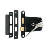 3 Lever Horizontal Sash Lock 6"- Matt Black