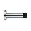 Zoo Hardware Door stop - cylinder - 70mm projection with rose - Polished Stainless