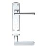 Zoo Hardware Leon lever on euro backplate - Polished Chrome
