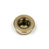 Aged Brass 34mm Round Finger Edge Pull