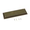 Aged Brass 175mm Art Deco Rectangular Pull