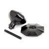 Black Octagonal Centre Door Knob - Internal