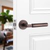 Opal Knurlmond Lever on Rose Matt Antique