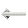 Polished Chrome Brompton Lever on Rose Set (Square) - Unsprung