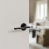 Tupai Rapido 5S Line Tavira Lever Door Handle on 5mm Slimline Round Rose - White (Pair)