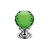 Zoo Hardware Glass Ball Cabinet Knob - Facetted 25mm - Chrome