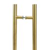 Aged Brass (316) 0.9m T Bar Handle B2B 32mm Ø
