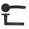 Zoo Hardware Santiago lever on rose - Matt Black