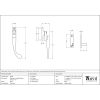Black Night-Vent Locking Peardrop Fastener - RH