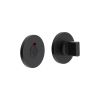 CR-802 Black Thumb Turn & Lock Round Rose w/ Indicator - By Frelan Hardware - CR-802AJ7MB