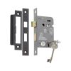 3" CE 3 Lever Mortice Sash Lock FD60 - Matt Black