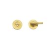 Zoo Hardware Accessible Turn & Indicator Release - Round Rose - PVD Satin Brass