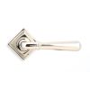 Polished Nickel Newbury Lever on Rose Set (Square) - Unsprung