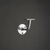 Brass Handrail Bracket Polished Chrome
