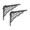 Honeycomb Shelf Bracket Black (Sold in Pairs)