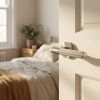 Complete Venice Door Handle Pack - Internal Doors - Satin Nickel - 64mm / 4-inch Hinges - JE-F1A-SN
